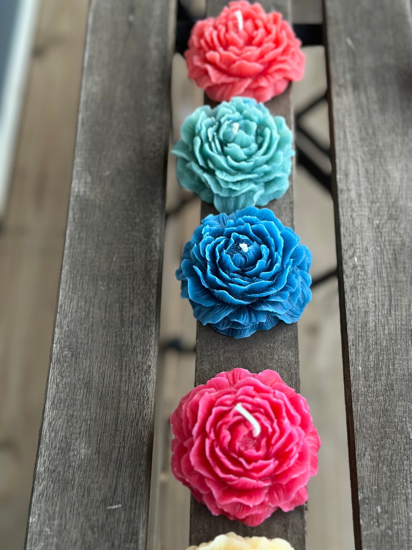 100% Beeswax Peony flower